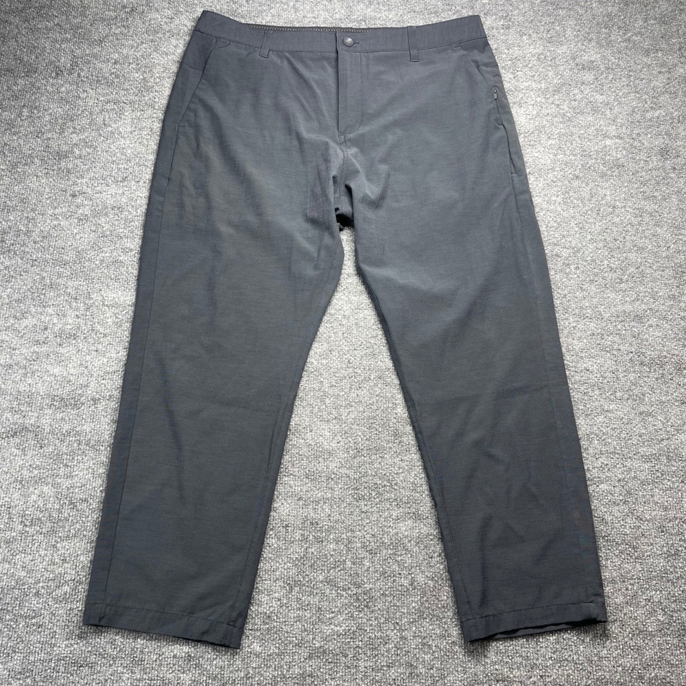 Vuori Meta Pant Charcoal Grey Mens 36 V431-S Technical Stretch Chino